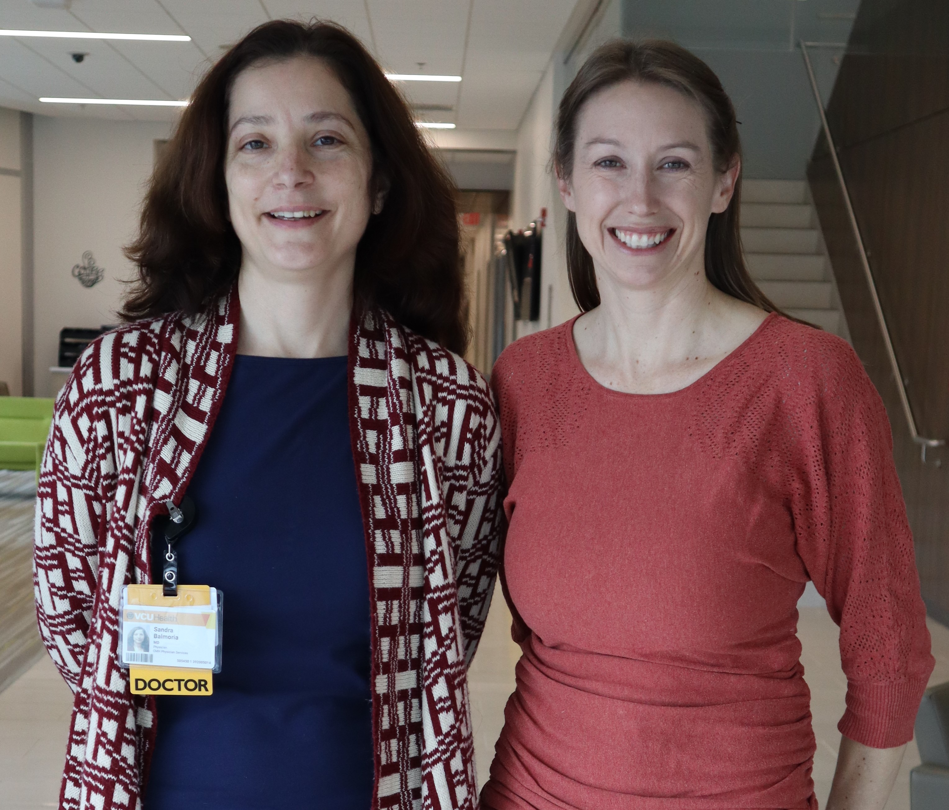Sandra Balmoria, M’12, H’15 (left), and Lori Landes, MD-PHD’13, are expanding their alma mater’s ability to train physicians through the VCU-Community Memorial Hospital Family Medicine Residency launching in 2023. Located in South Hill, Virginia, near the North Carolina border, the program will build a pipeline of physicians in an area that has struggled to recruit family medicine and primary care physicians.