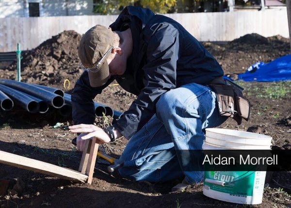 Aidan Morrell helped build three houses with Habitat for Humanity in Newberg, Oregon.