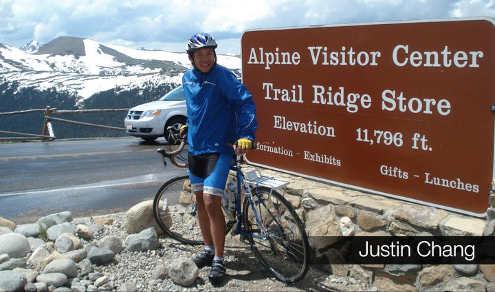 Justin Chang spent one summer biking across the country from Baltimore to San Francisco.