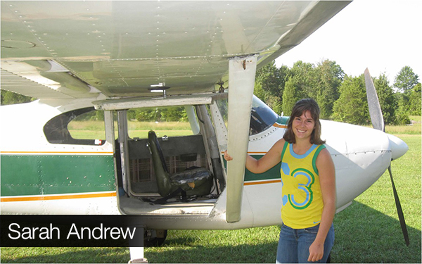 Sarah Andrew went skydiving with her father John Andrew, H’84, H’86, after graduating from high school.