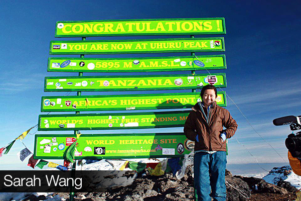 Sarah Wang summited Mt. Kilimanjaro, the tallest mountain on the African continent.