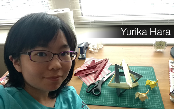 Yurika Hara’s favorite pastime is creating origami.