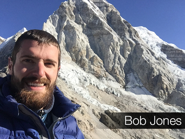 Bob Jones hiked to Mt. Everest Base Camp 1 where he had a view of Mt. Pumori from the summit of Kala Pathar.