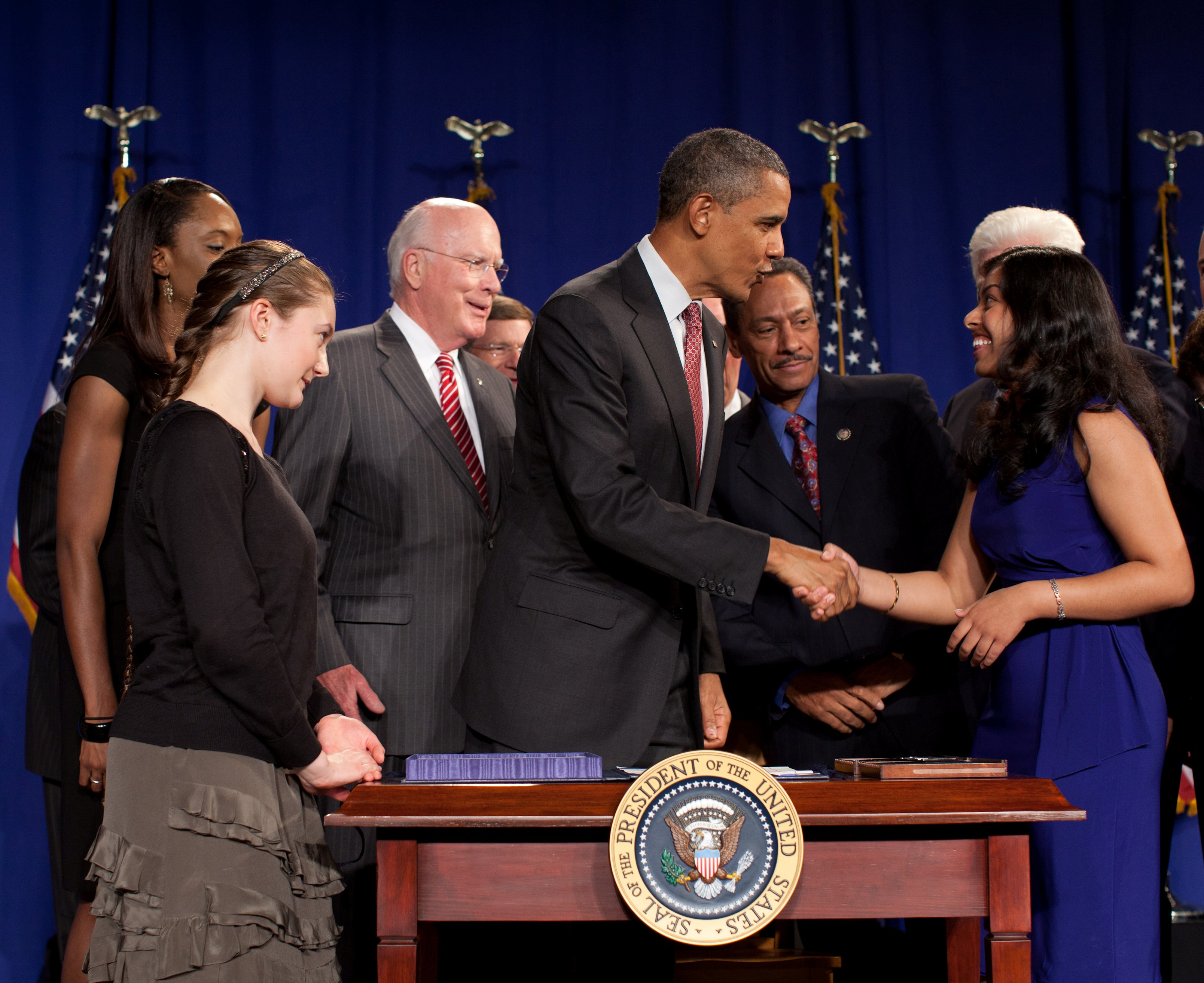 Karishma Popli participated in the America Invents Patent Act signing ceremony for her work to provide solar lamps to underdeveloped communities in India and Africa.