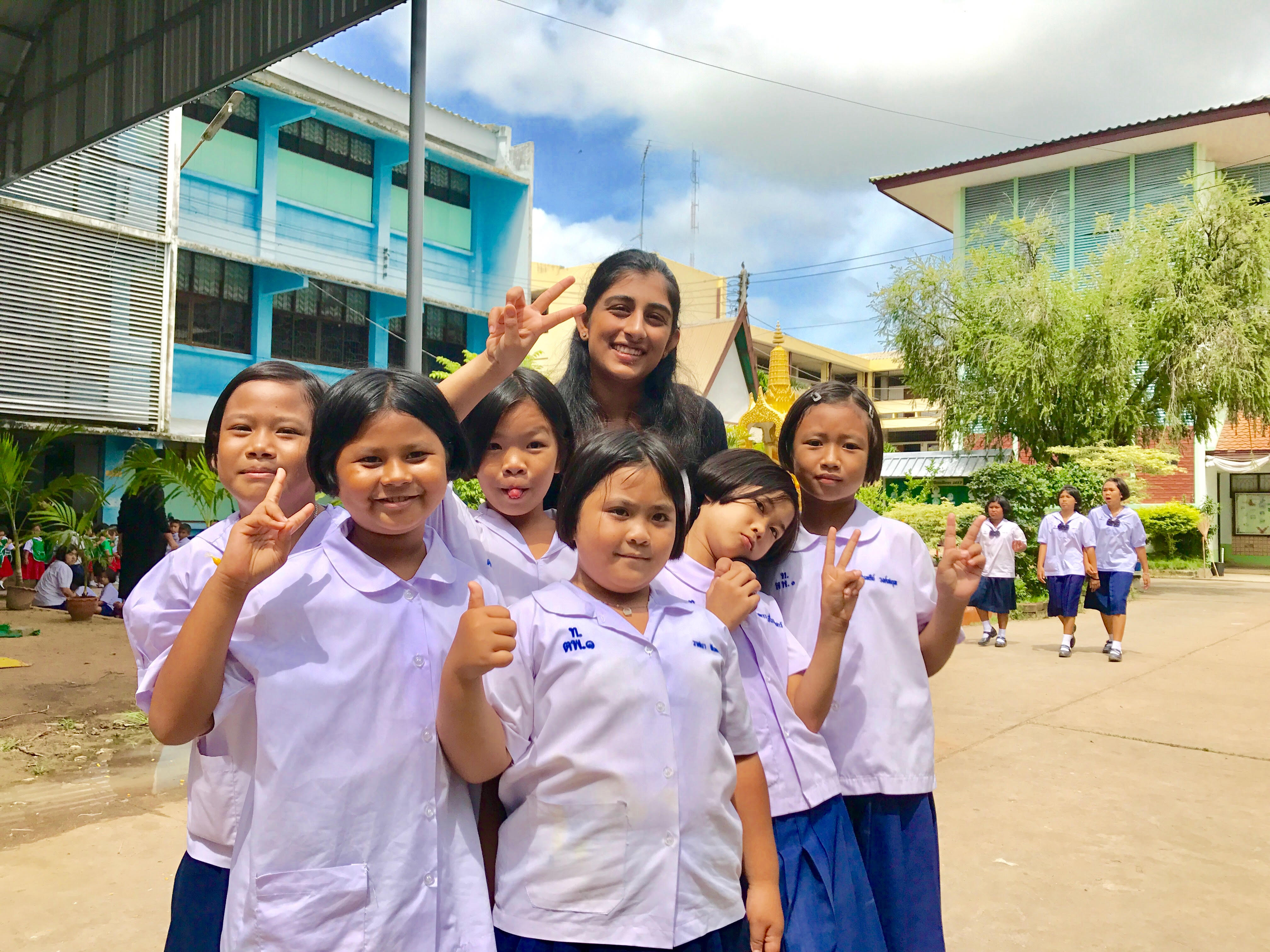 Rhea Singh spent a summer in the villages of central Thailand teaching English to young students.
