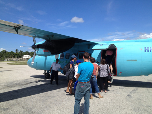 The Community Coalition for Haiti’s medical mission charter flight from Jacmel on the southern coast to Port au Prince.