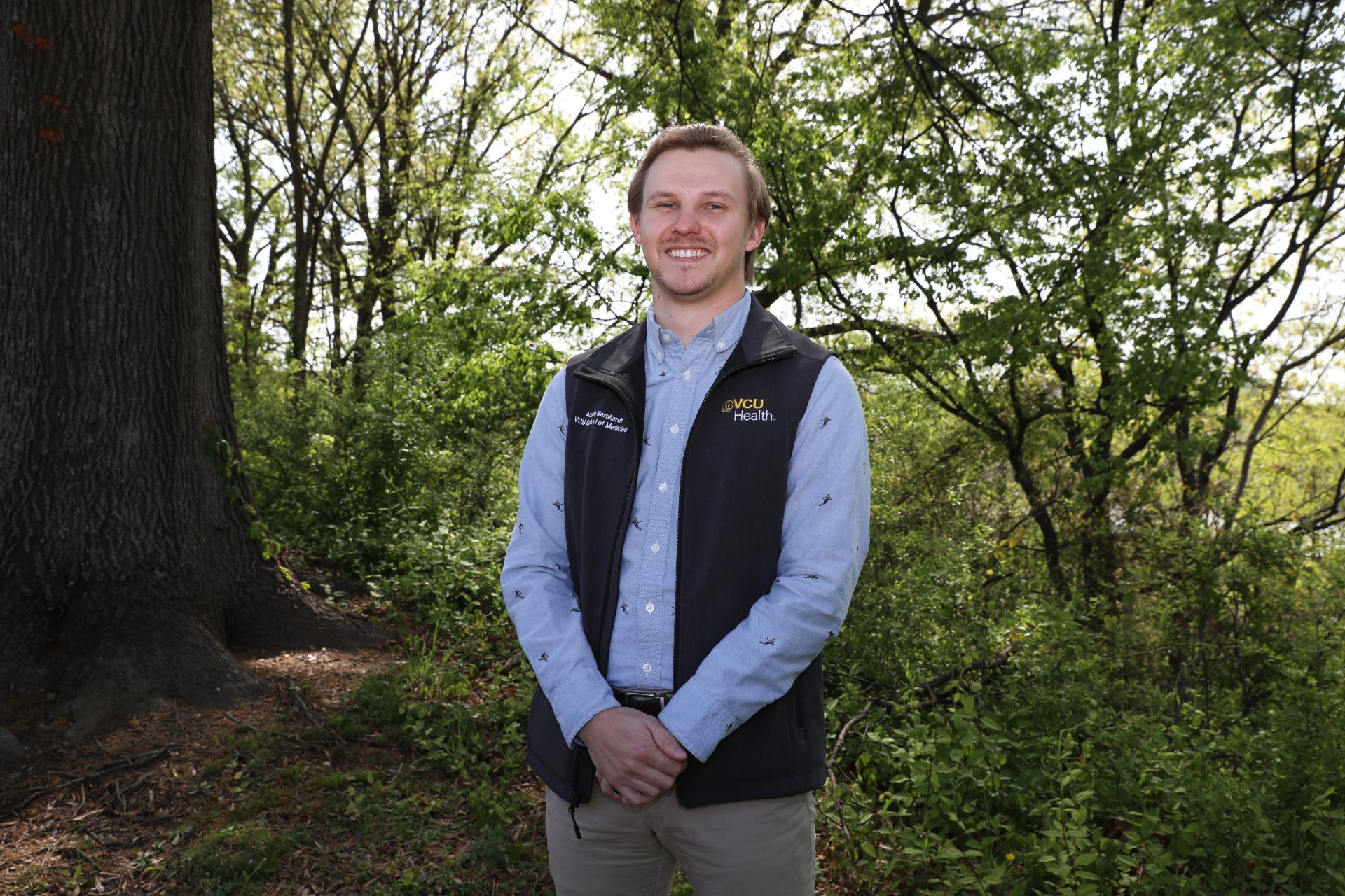 Austin Barnhardt matched into a family medicine residency in Billings, Mont. (Photo by Arda Athman)