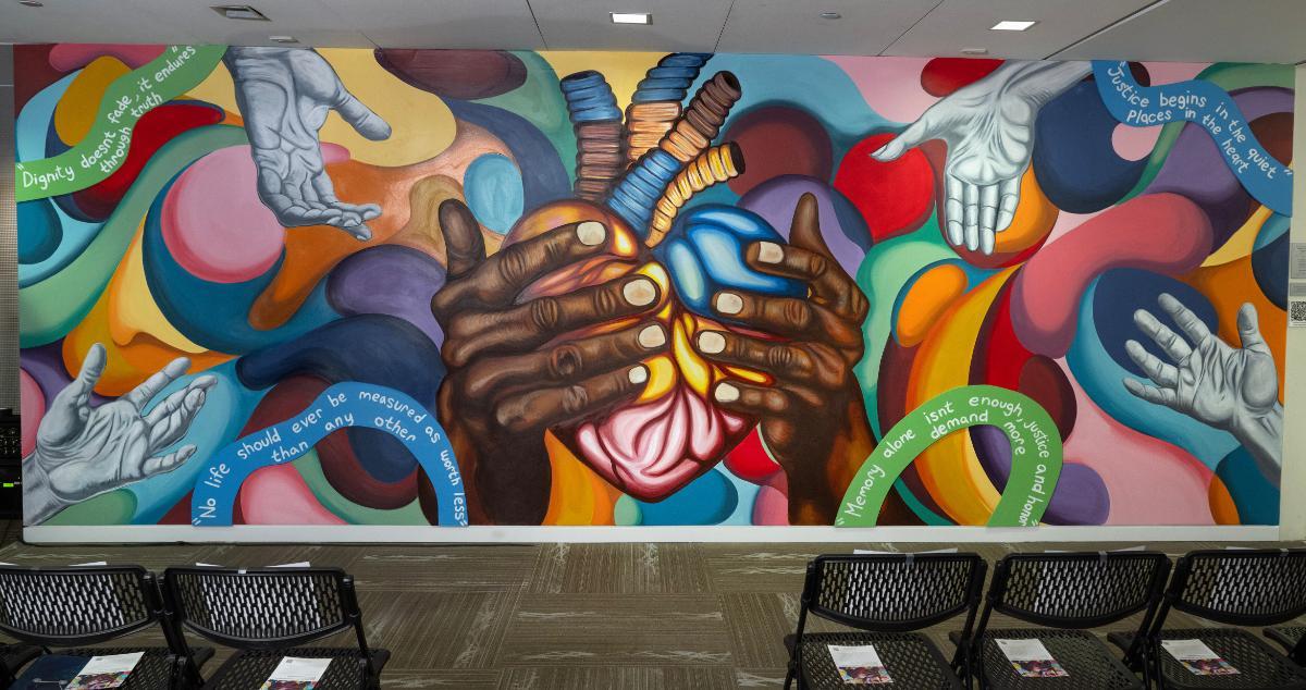 The mural, titled 