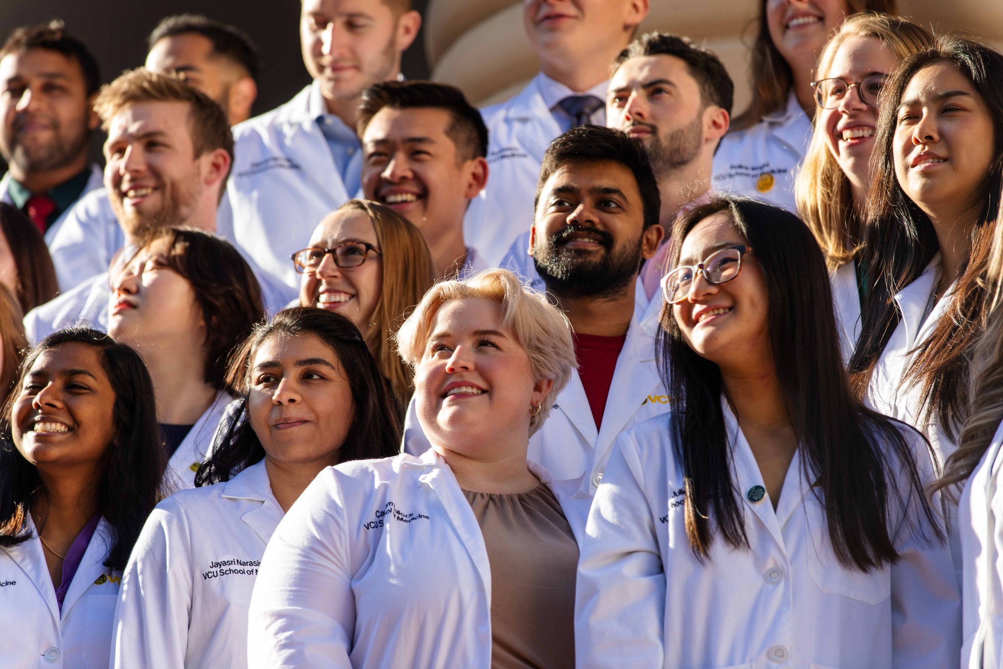 The School of Medicine Annual Fund awarded $375,000 in scholarships to 33 students in fiscal year 2023. Photo by Sha Aguado.
