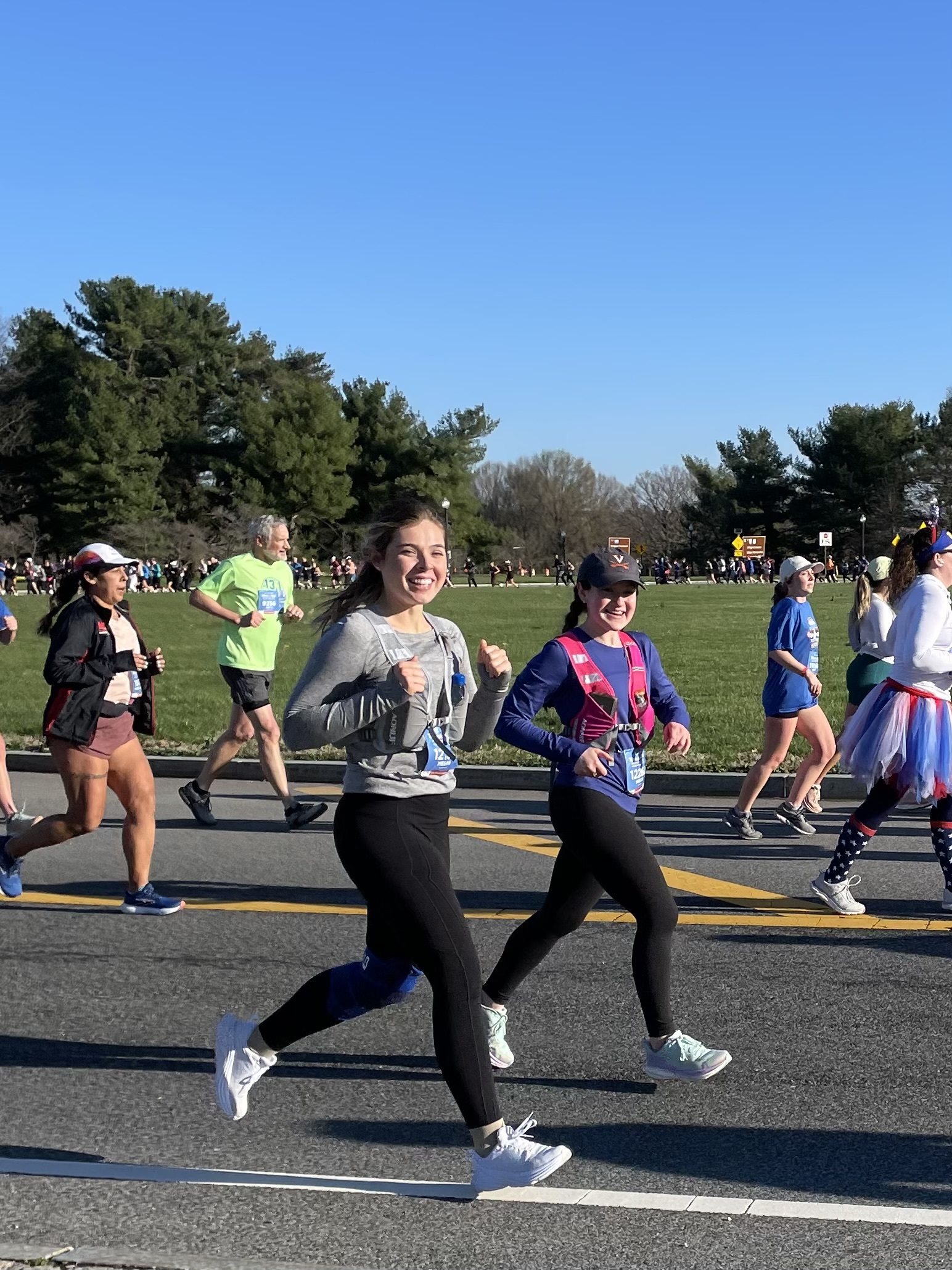 Megan Hall ran the Washington, D.C. half marathon and hopes to run a full marathon in the future. 