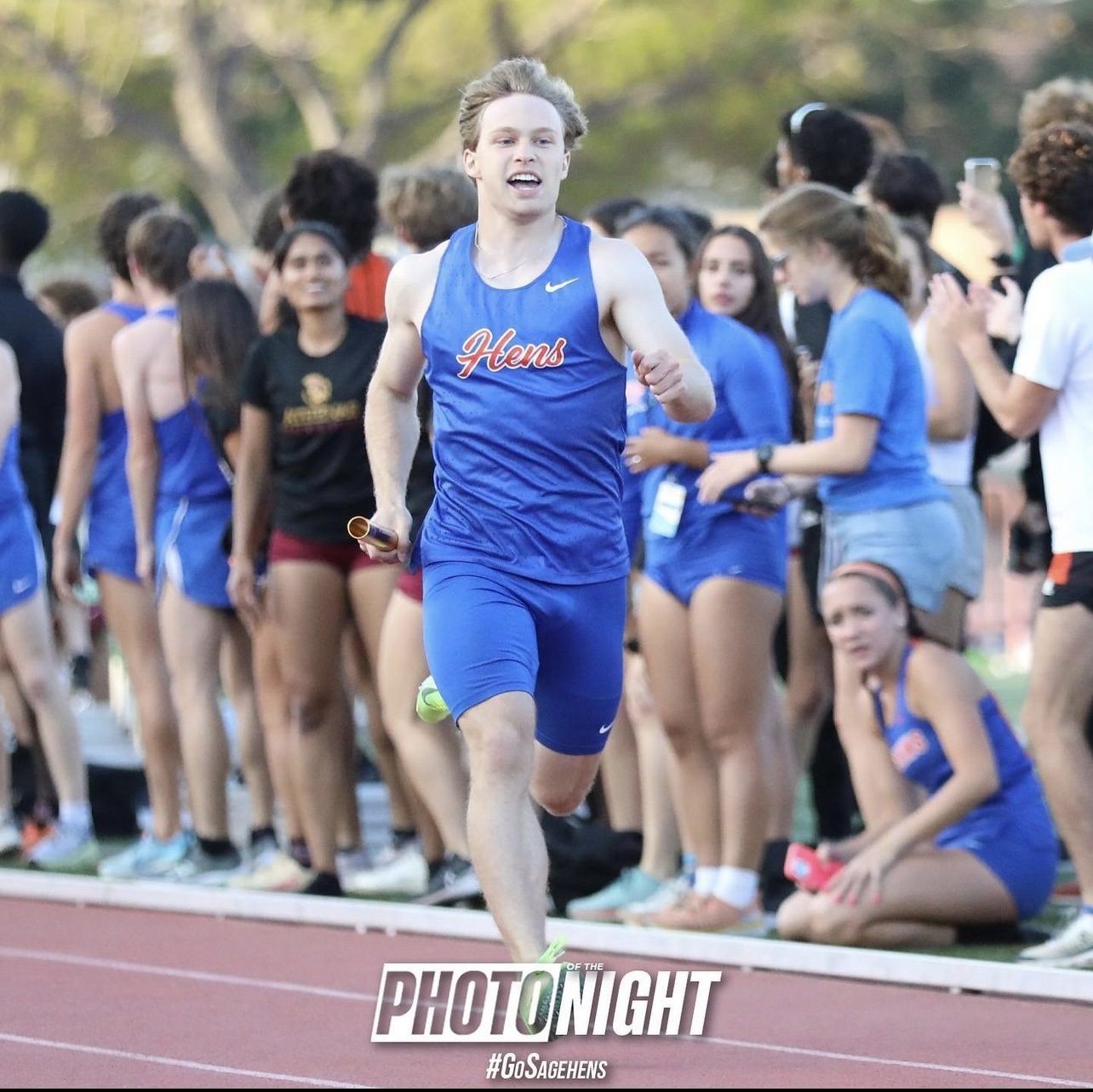  Jacob Hallesy’s broke Pomona College’s track and field 4x100 meter relay record. 