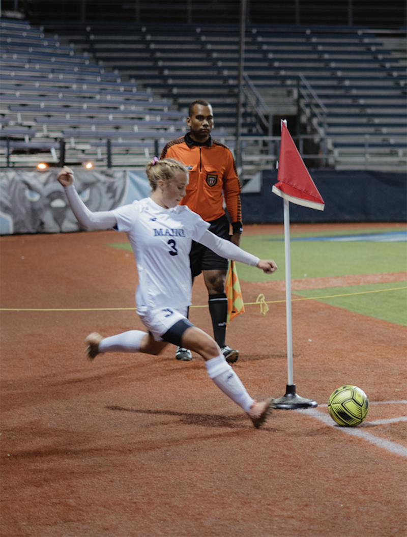  Amanda Sandberg moved from her native Sweden to the U.S. to play D1 soccer at University of Maine. 