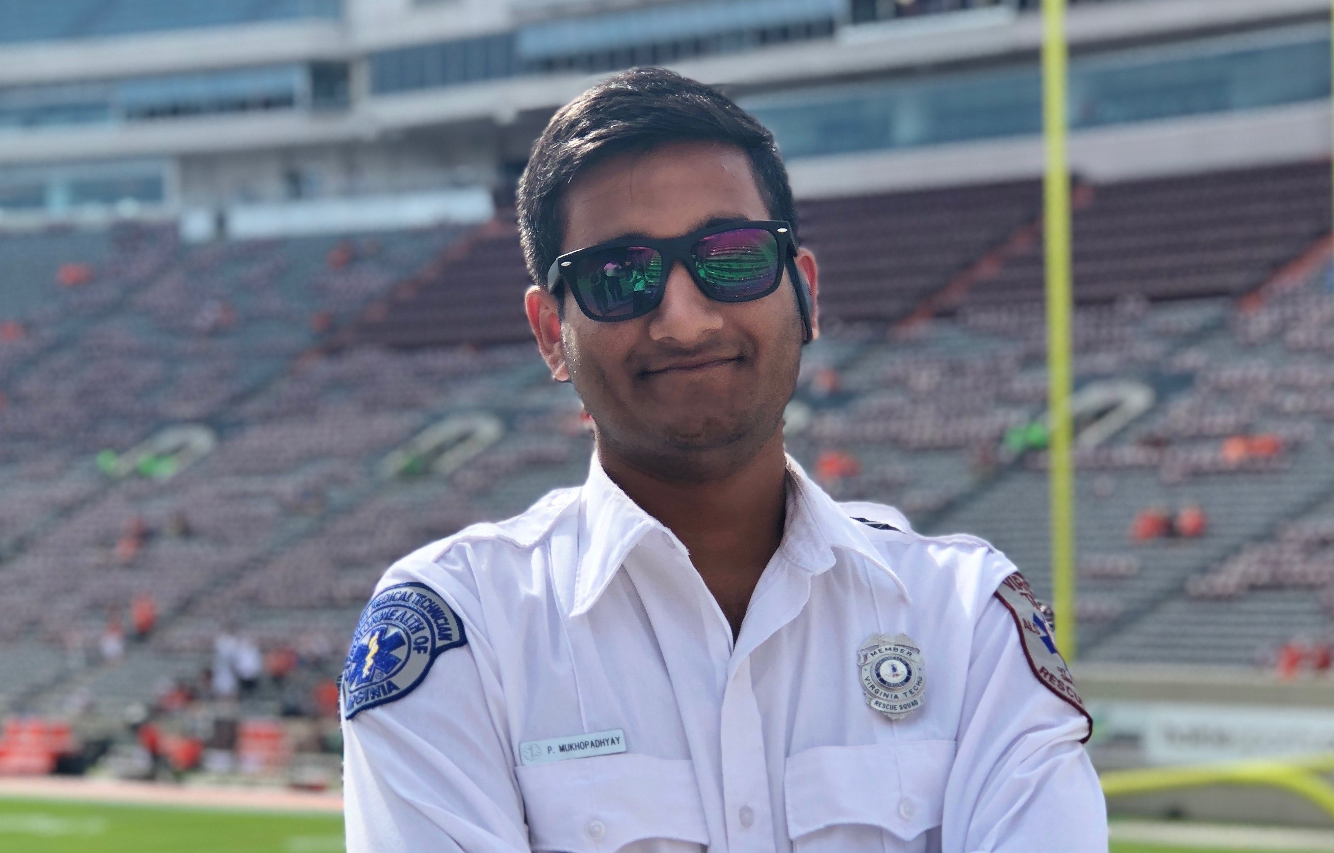  Prattyak Mukhopadhyay served as an EMT during college. 
