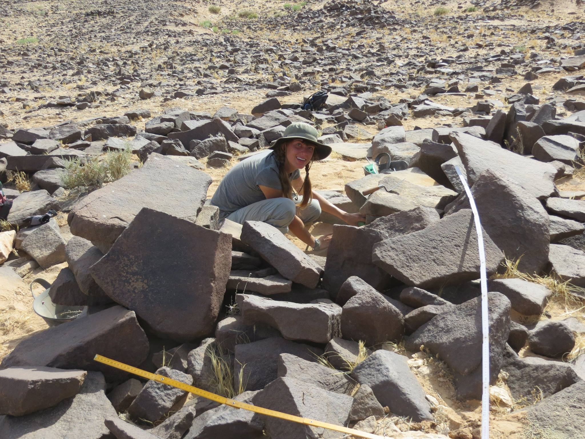  Bari Scott spent one month camping in Jordan's Black Desert while completing archaeological fieldwork. 