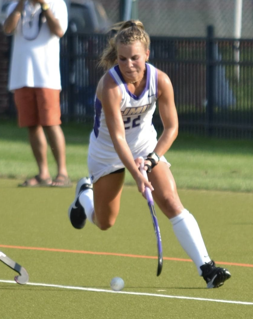  Aubrey King played five seasons of D1 field hockey at JMU and William and Mary. 