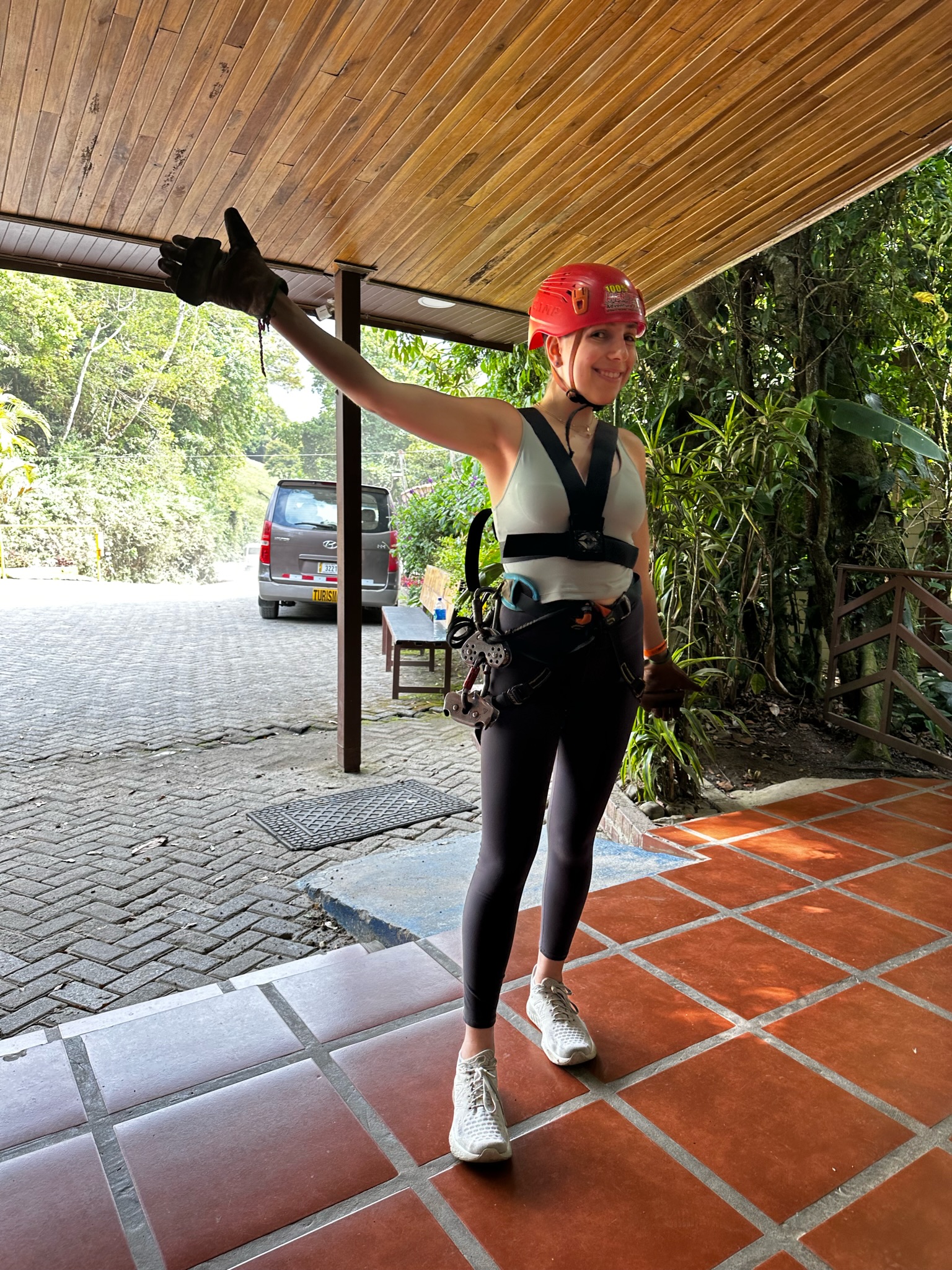  Nicole Lulkin, whose first language was Russian, conquered a fear of heights by ziplining over the Monteverdes Cloud Forest in Costa Rica. 