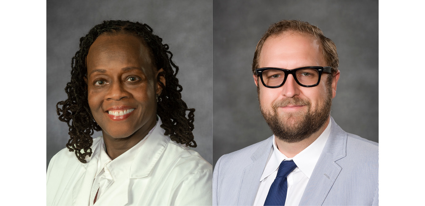 Cheryl S. Al-Mateen, M.D. (left) and Andrew J. Barnes, Ph.D. (right) 