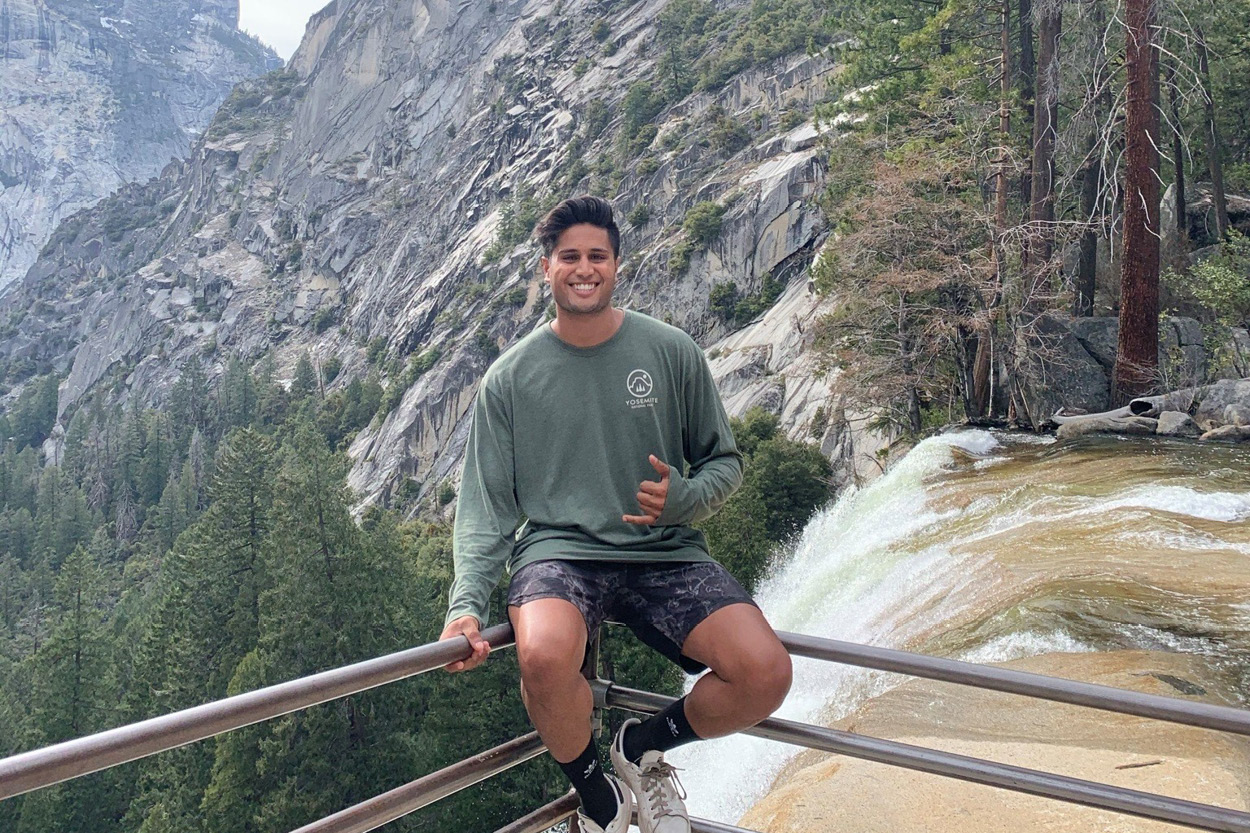  Sheel Shah, pictured in Yosemite Valley, loves traveling and has visited 20 countries to date. 