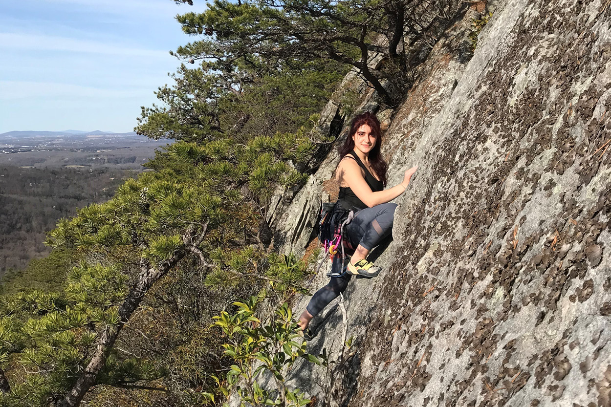  Zhelia Arif is a rock climber and became the first Kurdish woman to climb a sport route in Iraqi Kurdistan. 