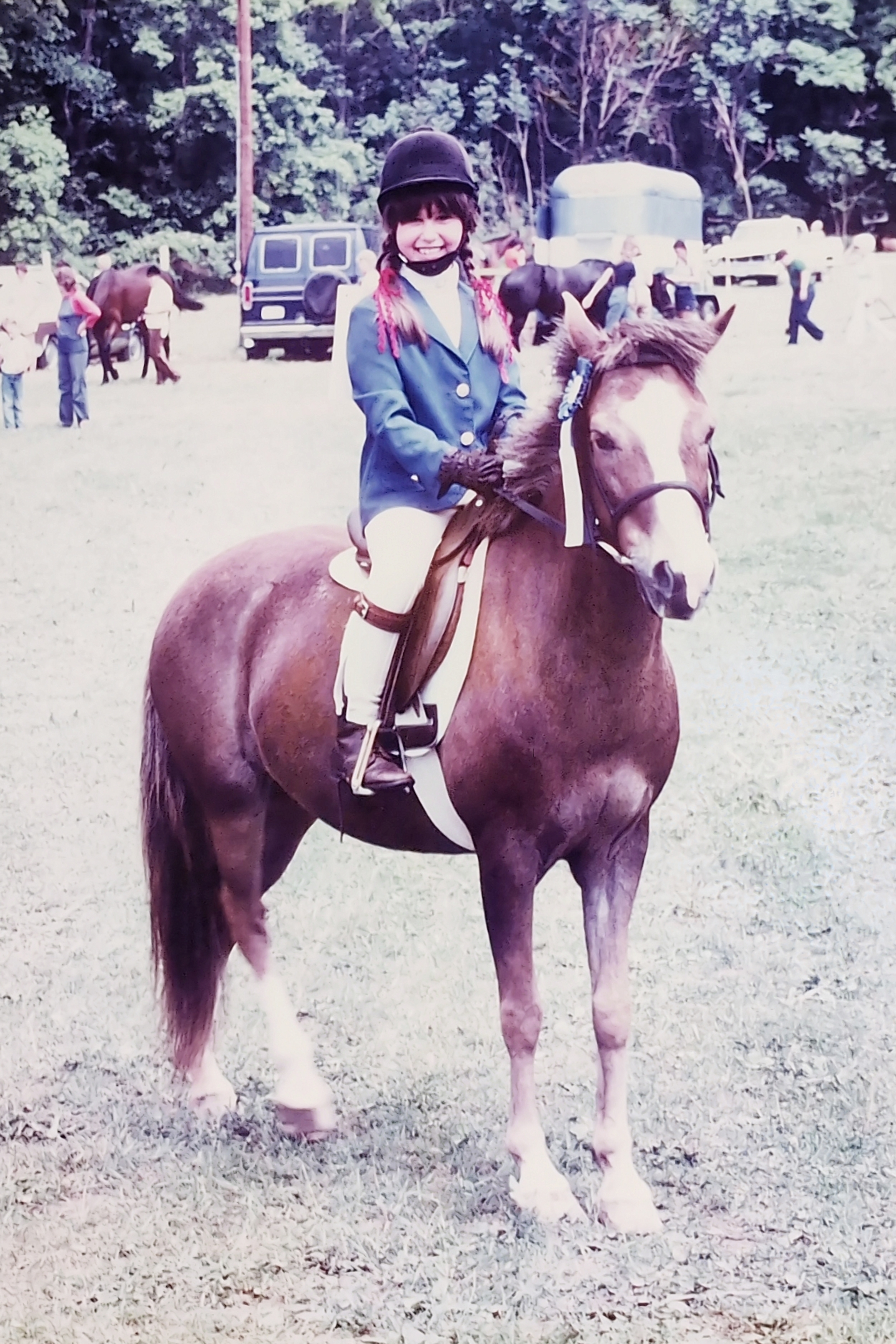  Pugh says working with horses fosters confidence, especially in young girls. 