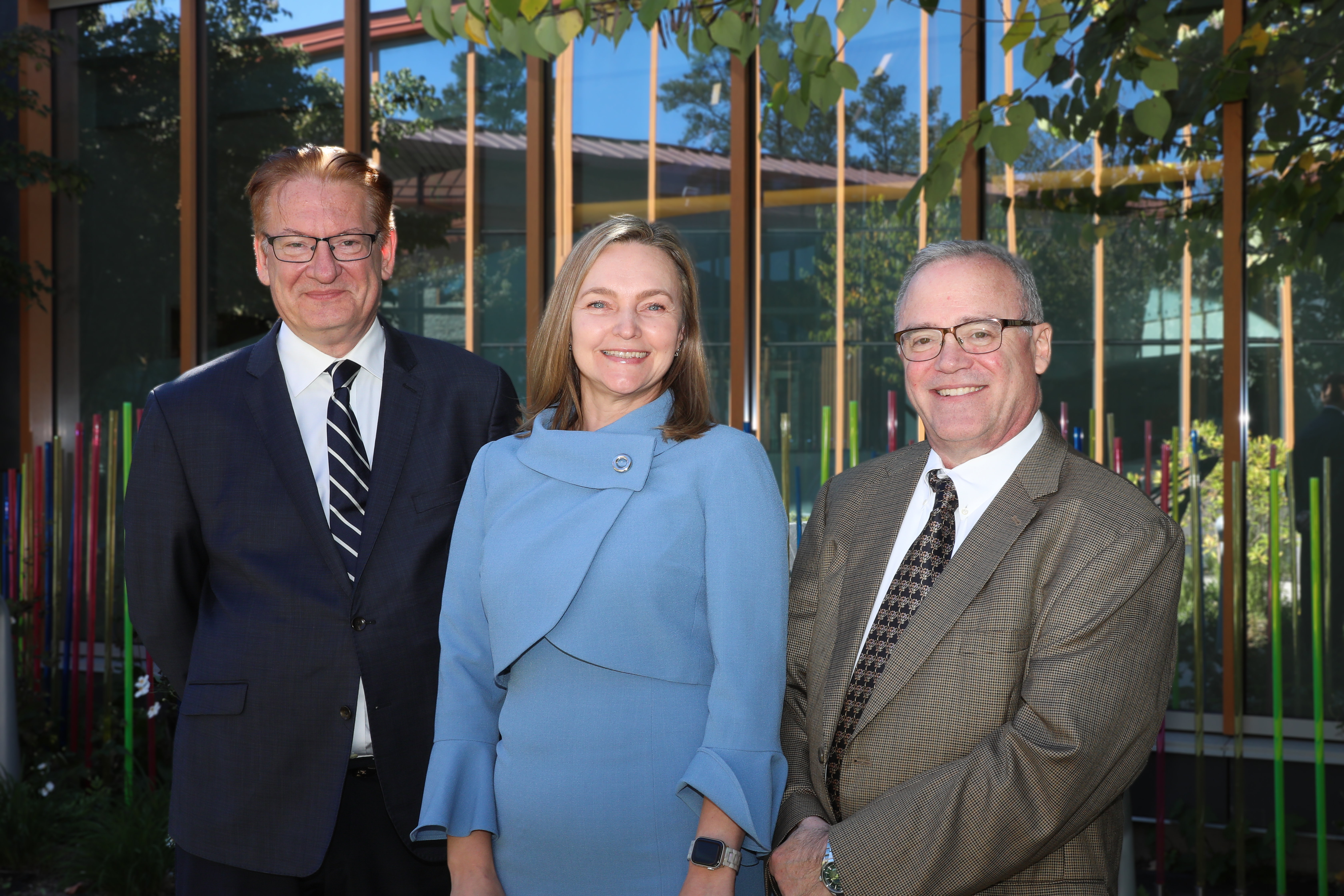 James Blair, Ph.D. (left), Ekaterina Stepanova, M.D., Ph.D. (center) and Robert Findling, M.D., M.B.A., are working together to address aggressive behaviors in children and develop treatments. (Photo by Arda Athman, School of Medicine)