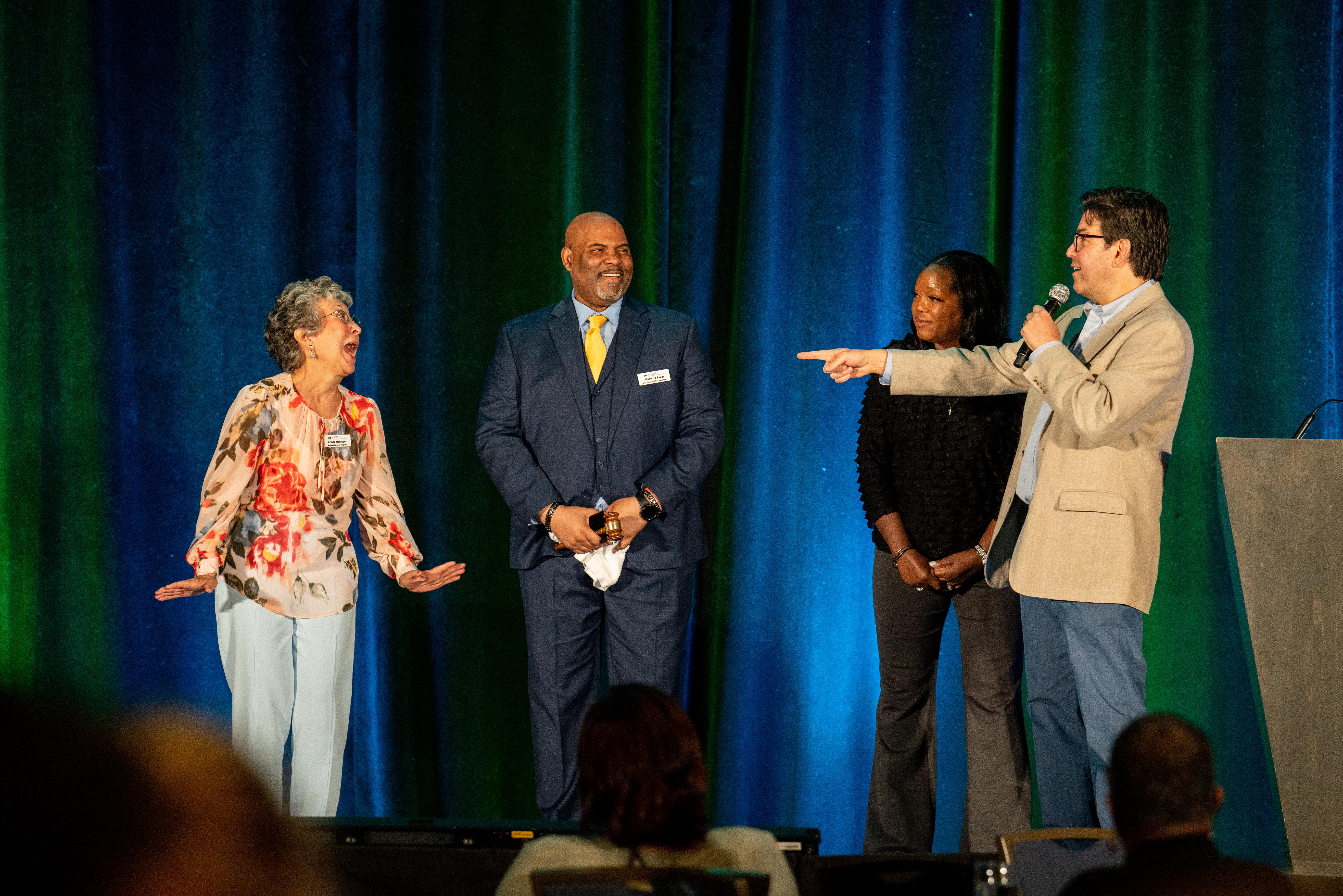 Nieder performs as the Healthy Humorist