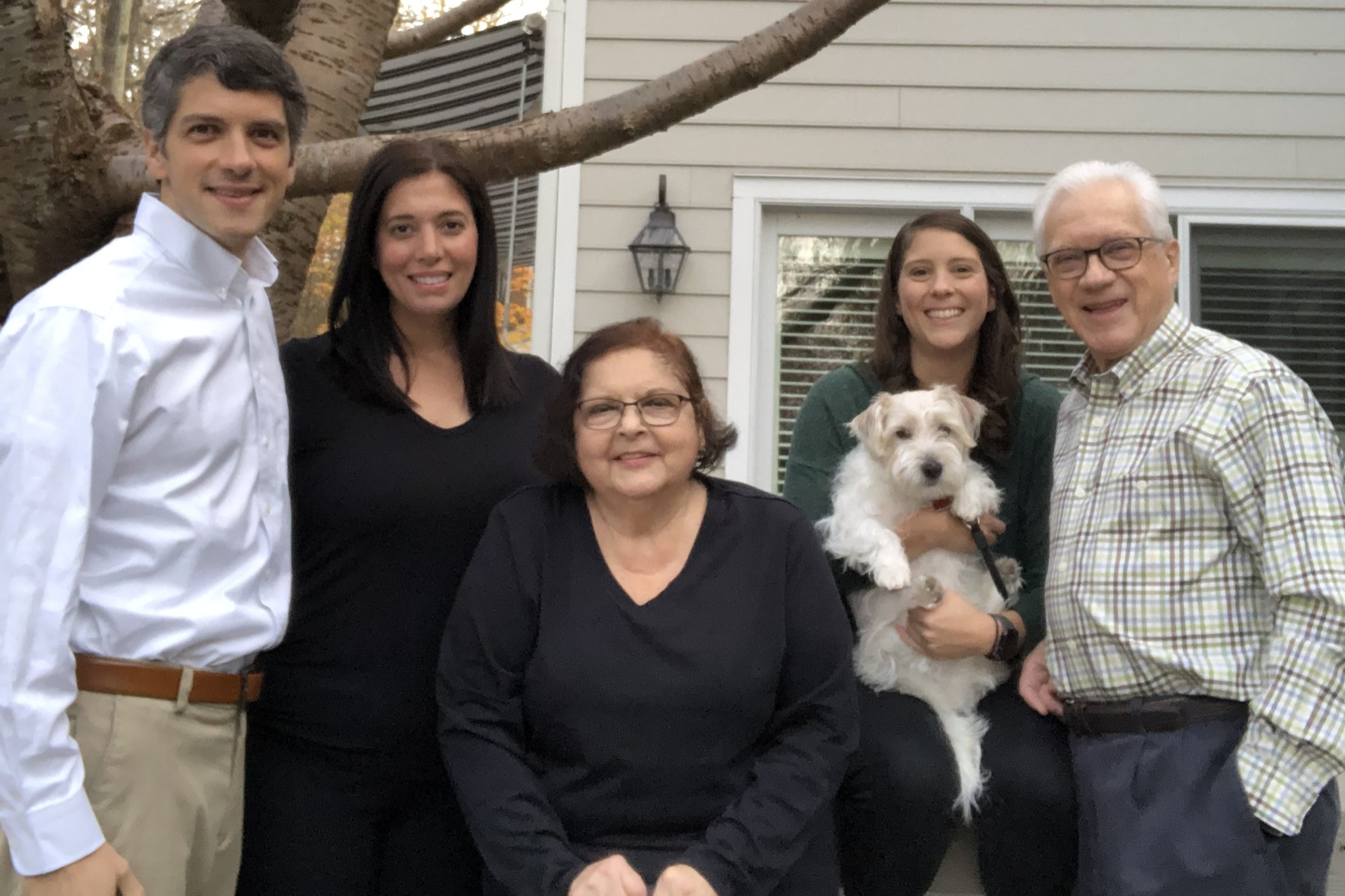 The Archuleta family pictured left to right: Henry, Elena, Felice, Christine (holding Ziti, the family’s beloved Jack Russell Terrier) and Bob. (Contributed photo)