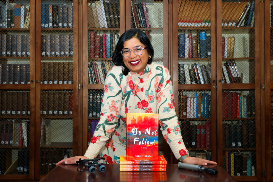 Surbhi Bansal, M.D., a glaucoma specialist in the Department of Ophthalmology, recently published a novel called "Do Not Follow." (Photo by Arda Athman) 