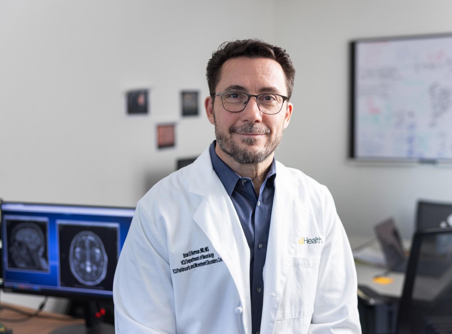 Brian Berman, M.D., director of the VCU Parkinson’s and Movement Disorders Center, is investigating the mysteries of neurodegeneration. The evidence he’s discovered points to a surprising culprit: sleep. (Photo by Daniel Sangjib Min, MCV Foundation)