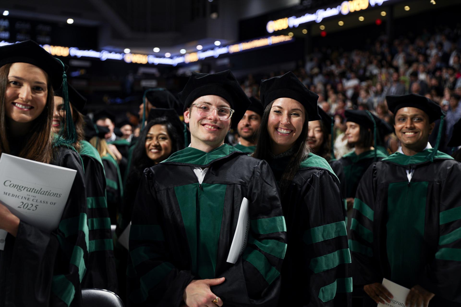 More than 180 M.D. students graduated from the VCU School of Medicine on Friday, May 9. (Photo by Arda Athman, School of Medicine)