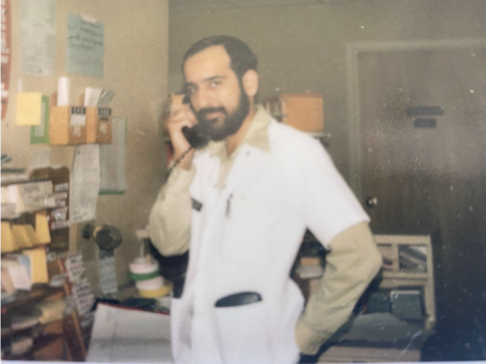 Raj Narayan, M.D., on the MCV Campus circa 1977