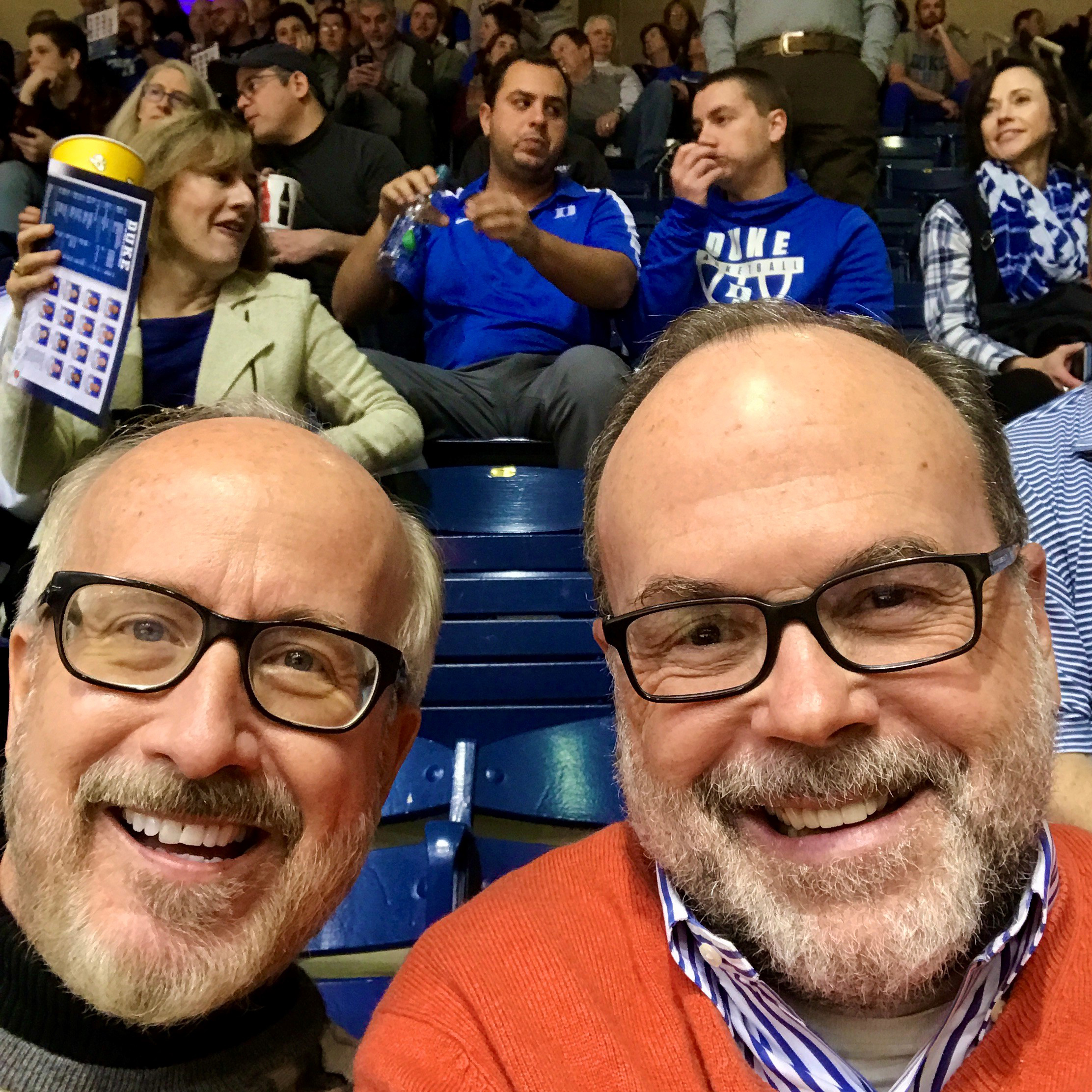 Mike Shebelskie and Rick Burton, Pauley Heart Center supporters