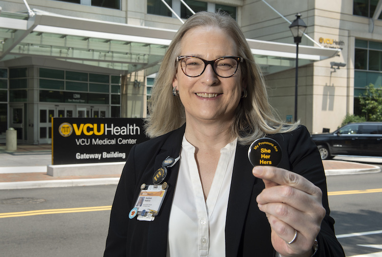 VCU Health supports transgender and non-binary community with pronoun pins