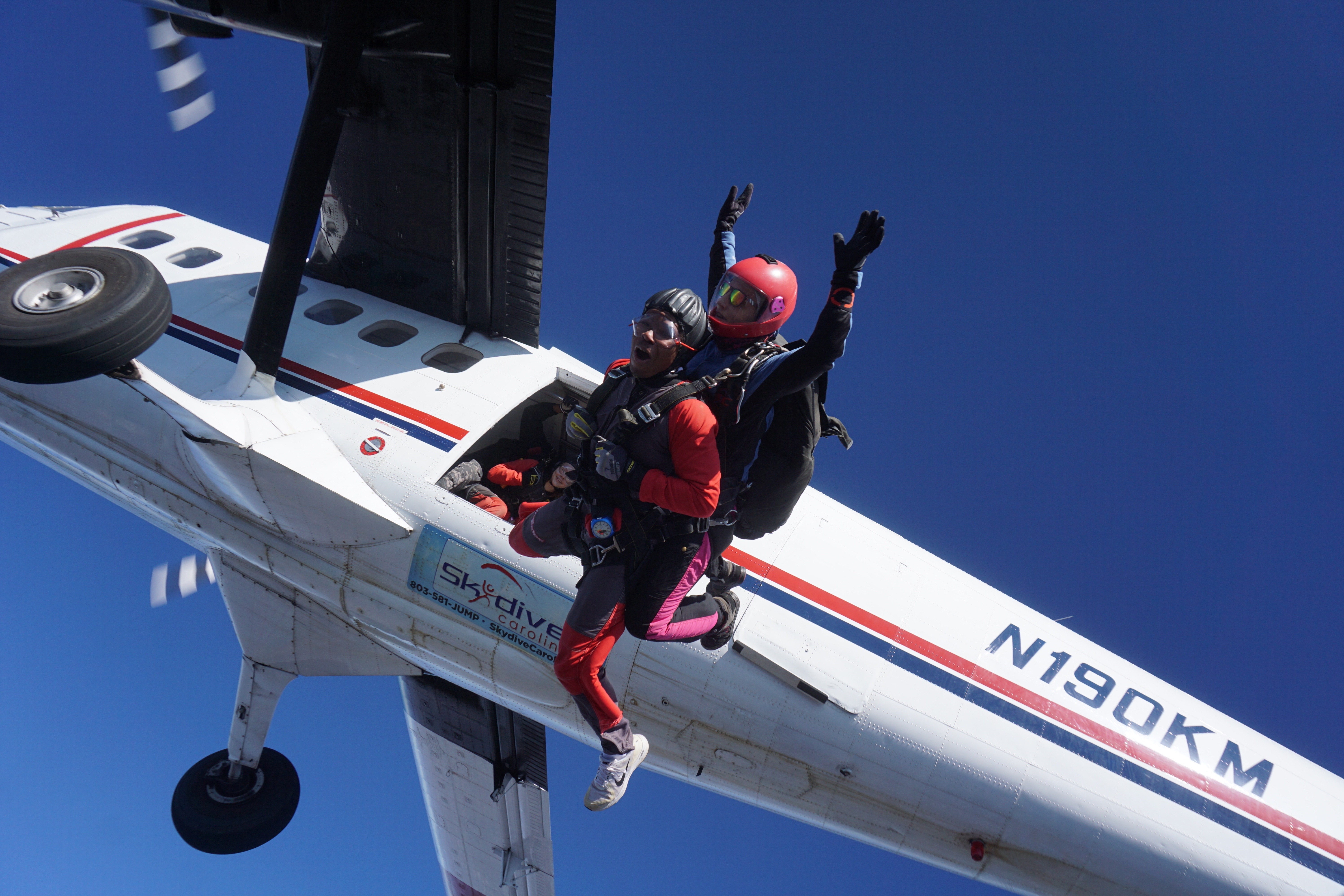  Darius Lacy went on a skydiving adventure in 2019. 