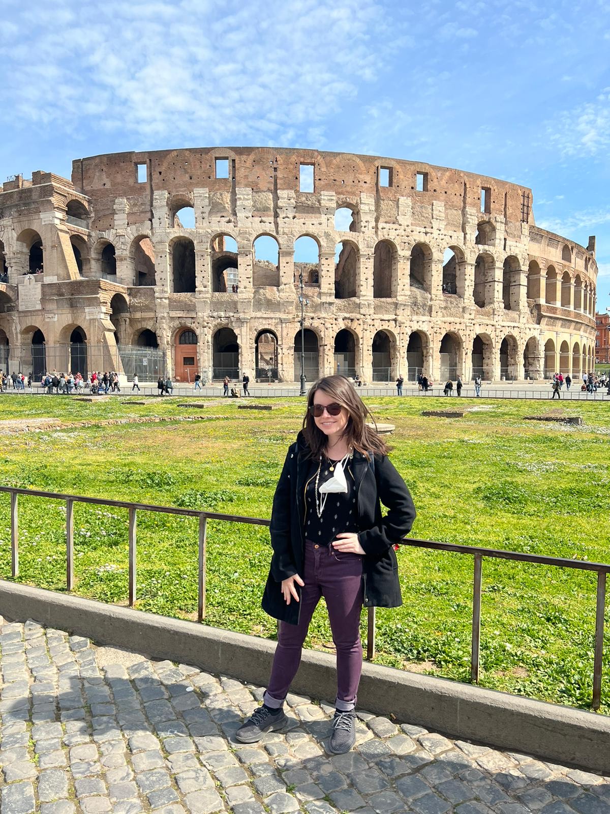  Mariah O'Grady co-led a trip on Refugee Service Management this spring to Rome, Italy. 