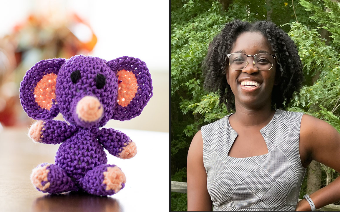  OreOluwa Aluko loves to crochet, making blankets, plushies and more. 