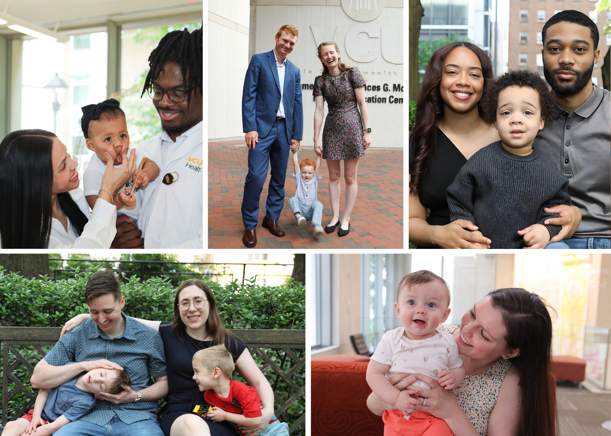 At VCU School of Medicine, students with kids cite their supportive partners, time management skills and creativity in balancing it all. (Photos by Arda Athman) 