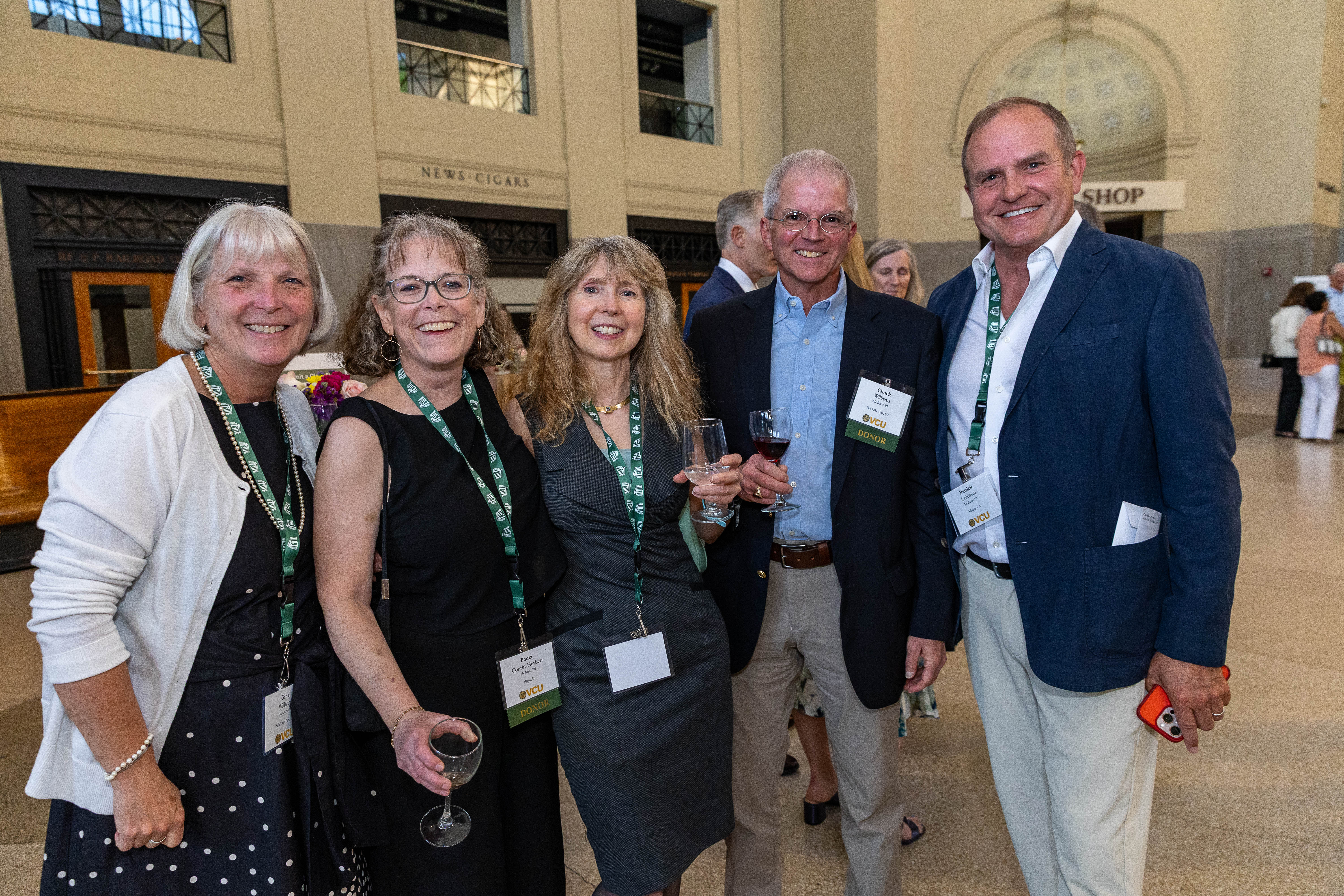  Alumni at welcome reception, hosted by the dean. 