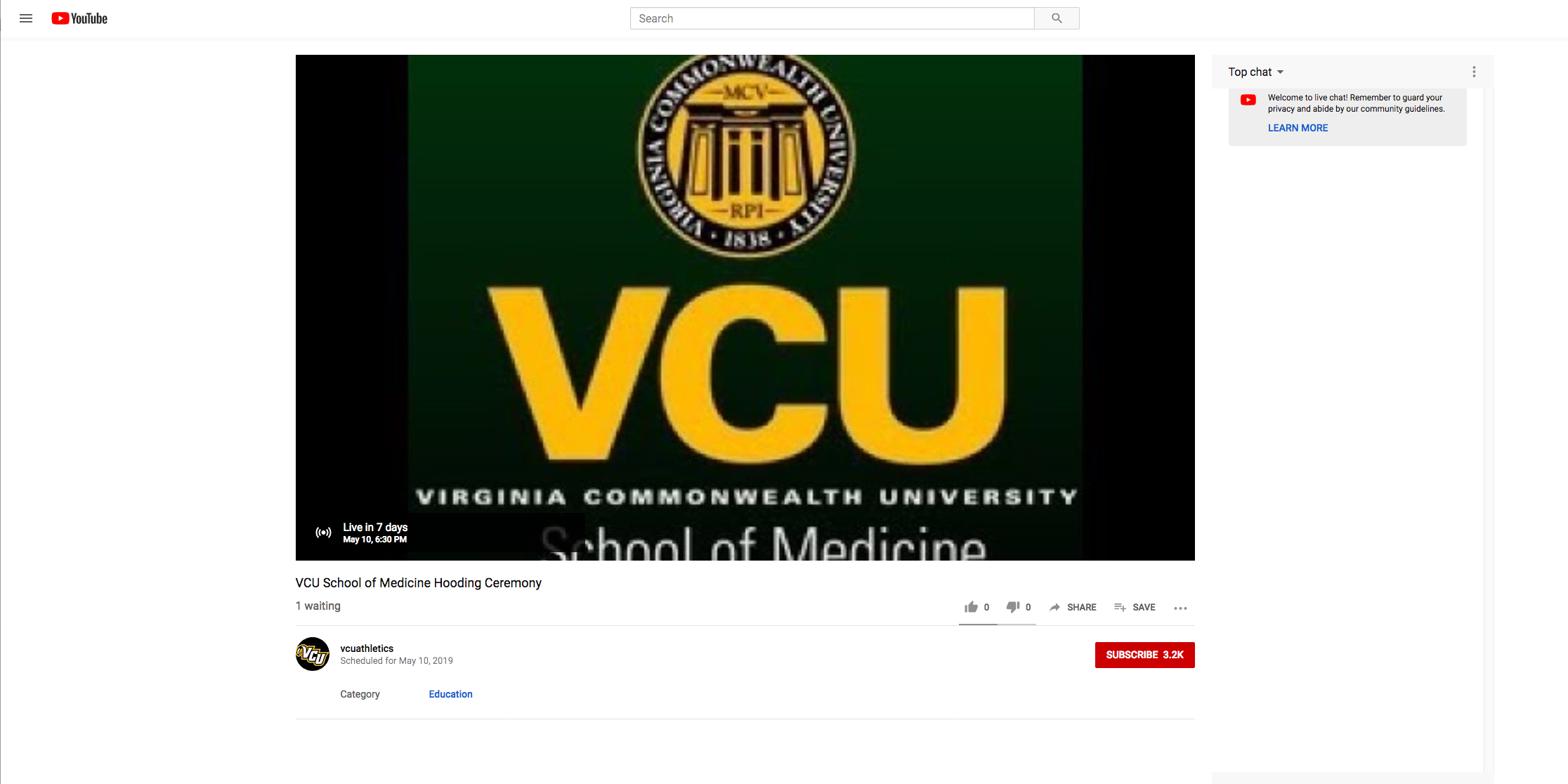 2019 VCU School of Medicine Hooding Ceremony