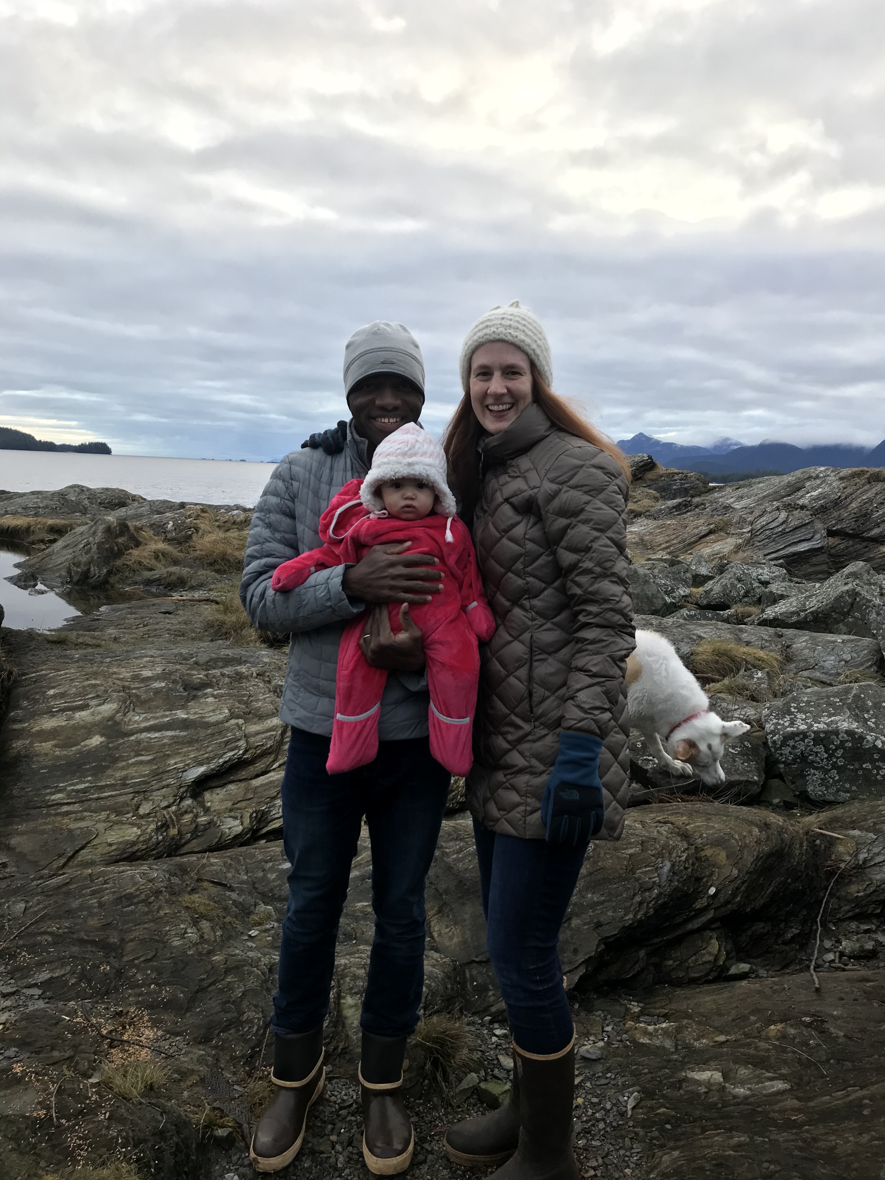 Kate Osei-Bonsu with family in Alaska