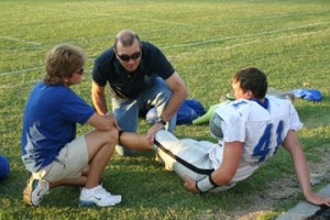 In a perfect world, high school athletes would have access to both team physicians and athletic trainers, a luxury enjoyed at Hanover County’s Atlee High School thanks to the services of Sally Marks, ATC, and Mike Petrizzi, M.D.