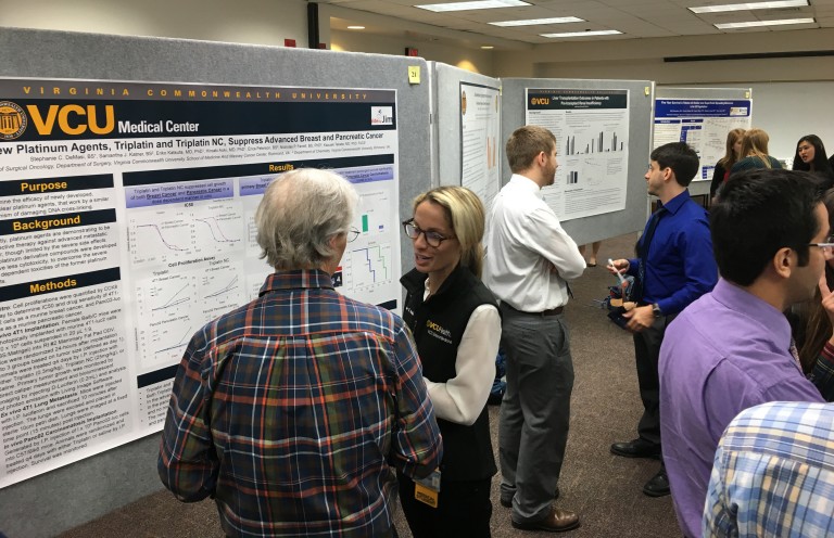 The Class of 2018’s Stephanie DeMasi took first place at Medical Student Research Day. 