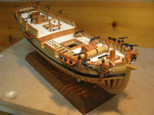 Chelmow’s current project, the schooner Hannah, is a replica of the first armed commission for the Continental Army. Click the image above to view in more detail.