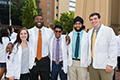 Class of 2021 - From a student who is the newest in four generations of doctors, to another who is the first in his family to graduate from college, and everything in between, the medical school's incoming students bring together a wealth of diverse experiences and backgrounds to create the Class of 2021.
